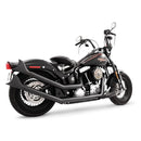 Freedom Performance Upsweep Sharktail Exhaust for Harley 86-17 Softail (excl. Breakout / Rocker) / Black  - Customhoj