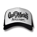 Gas Monkey Garage Logo Trucker Cap White/Black  - Customhoj