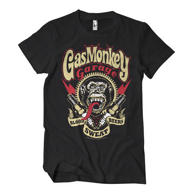Gas Monkey Garage Spark Plugs T-Shirt S  - Customhoj