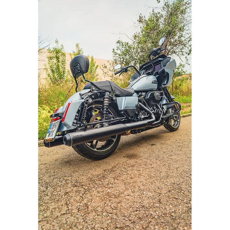 Black Duck Bombardier EC Euro Approved Slip-On Schalldämpfer für Harley