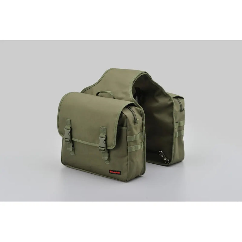 Daytona Henlybegins Universal-Motorrad-Satteltaschen-Set aus Canvas zum Überwerfen