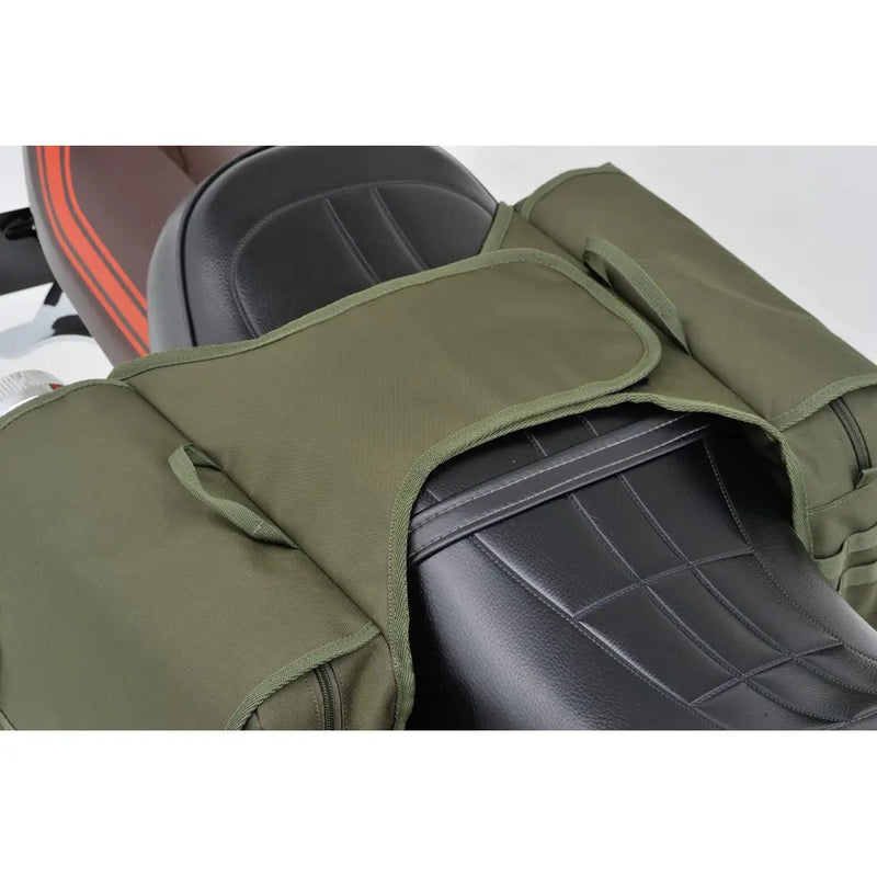 Daytona Henlybegins Universal-Motorrad-Satteltaschen-Set aus Canvas zum Überwerfen