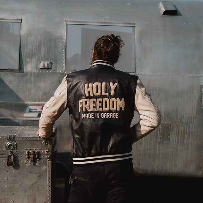 Holy Freedom Varsity Jacket  - Customhoj