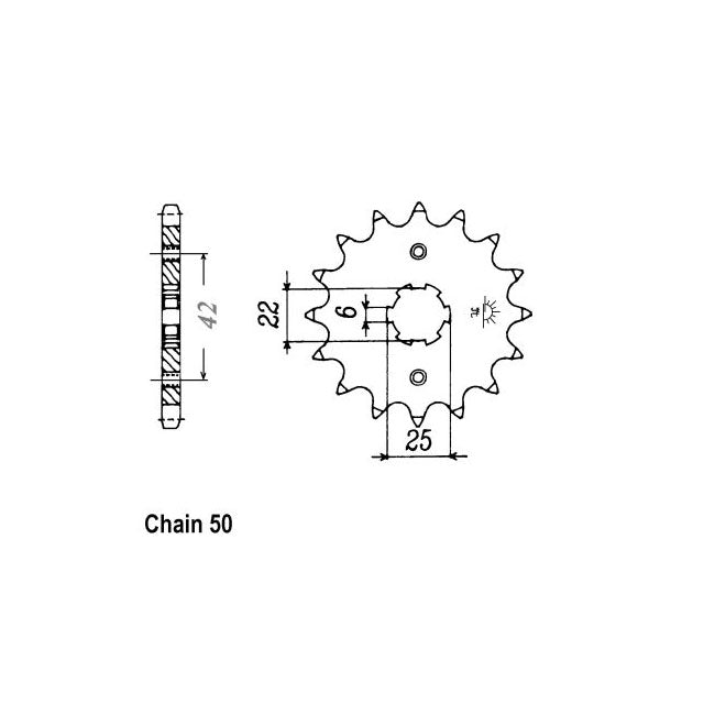 JT Sprockets Front Sprocket Honda CB400F1/2 75-79 JT Front Sprocket for Honda Customhoj