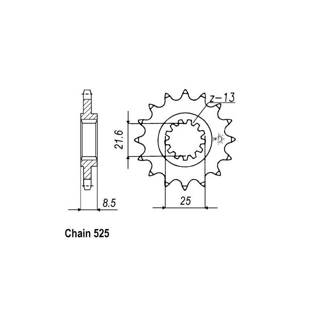 JT Sprockets Front Sprocket Kawasaki ZX-9R (F1H, F2H) 02-03 JT Front Sprocket for Kawasaki Customhoj