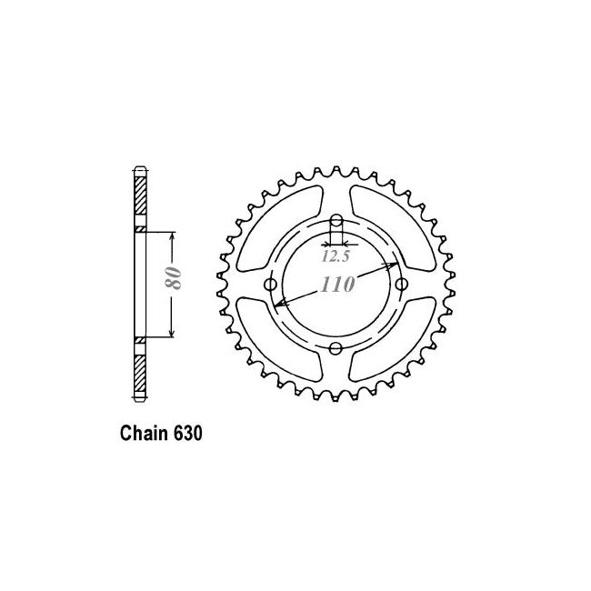 JT Rear Sprocket für Honda