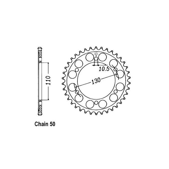 JT Sprockets Rear Sprocket Yamaha YZF R1 98-03 JT Rear Sprocket for Yamaha Customhoj