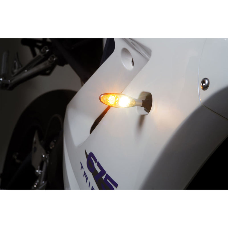 Kellermann Micro 1000 Mini LED 2 in 1 Motorcycle Turn Signal / Position Light Black