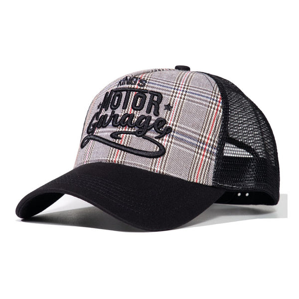 King Kerosin Motor Garage Check Trucker Cap