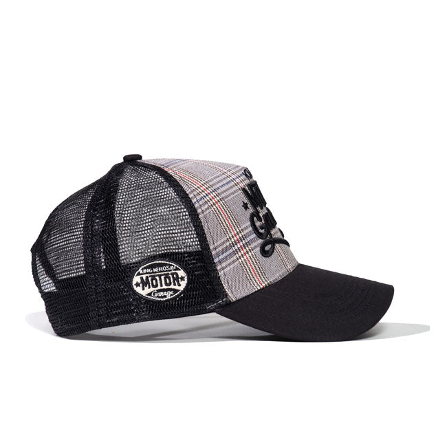 King Kerosin Motor Garage Check Trucker Cap