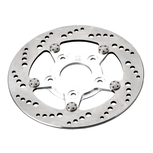 Kustom Tech Stainless Front Brake Disc for Harley 84-99 Big Twin (8.5") / Front Left / Polished