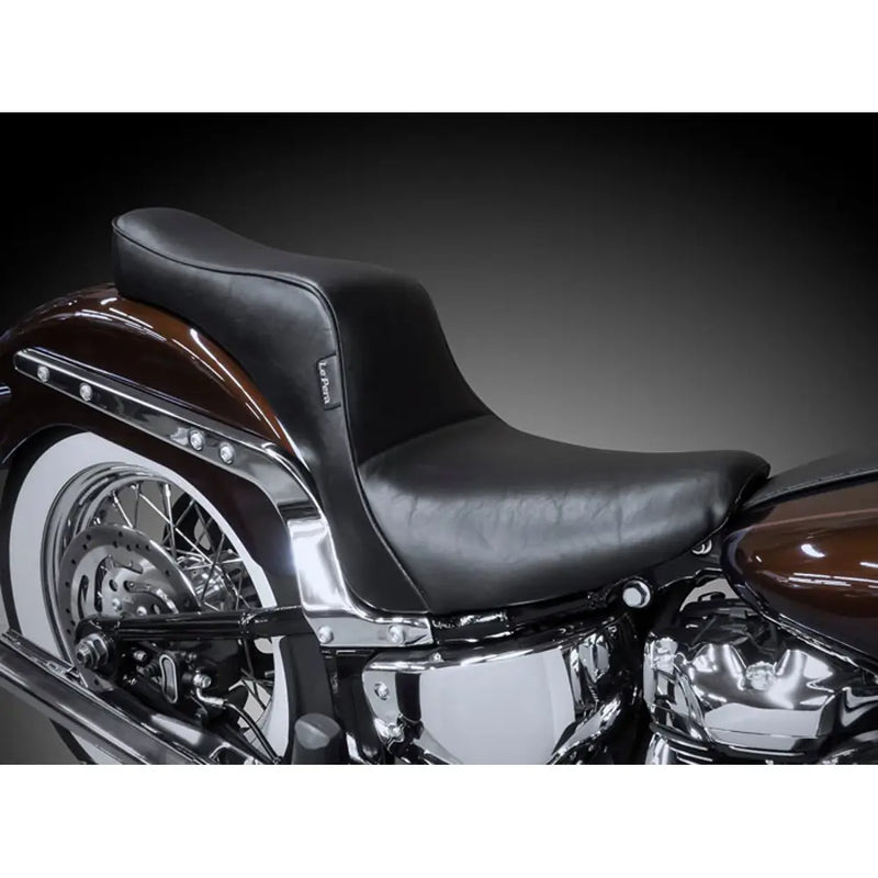 Le Pera Cherokee 2-Up Seat for Harley 18-25 Softail Heritage / Deluxe / Black  - Customhoj