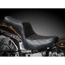Le Pera Cherokee 2-Up Seat for Harley 18-25 Softail Heritage / Deluxe / Diamond Black  - Customhoj