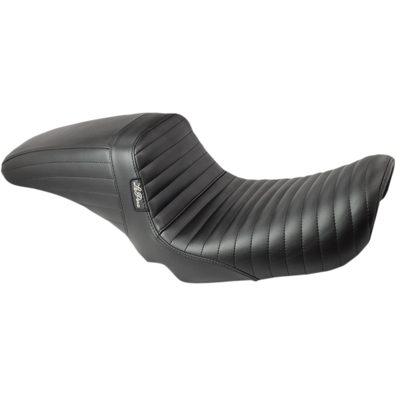 Le Pera KickFlip Seat for Harley 04-05 Dyna (excl. Wide Glide) / Pleated Black  - Customhoj