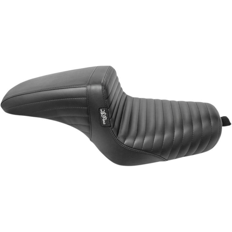 Le Pera KickFlip Seat for Harley 04-22 XL Sportster (excl. 07-09 XL Sportster) / Pleated Black  - Customhoj