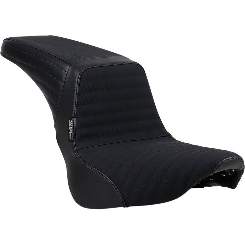 Le Pera KickFlip Seat for Harley 18-25 Softail Sport Glide & Low Rider / S / ST / Pleated Gripper / Black  - Customhoj