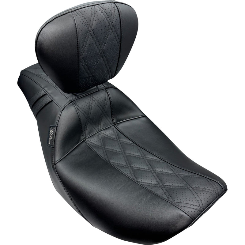 Le Pera Outcast Solo Seat for Harley 24-25 Touring Road Glide / Street Glide / Diamond Black / With backrest  - Customhoj