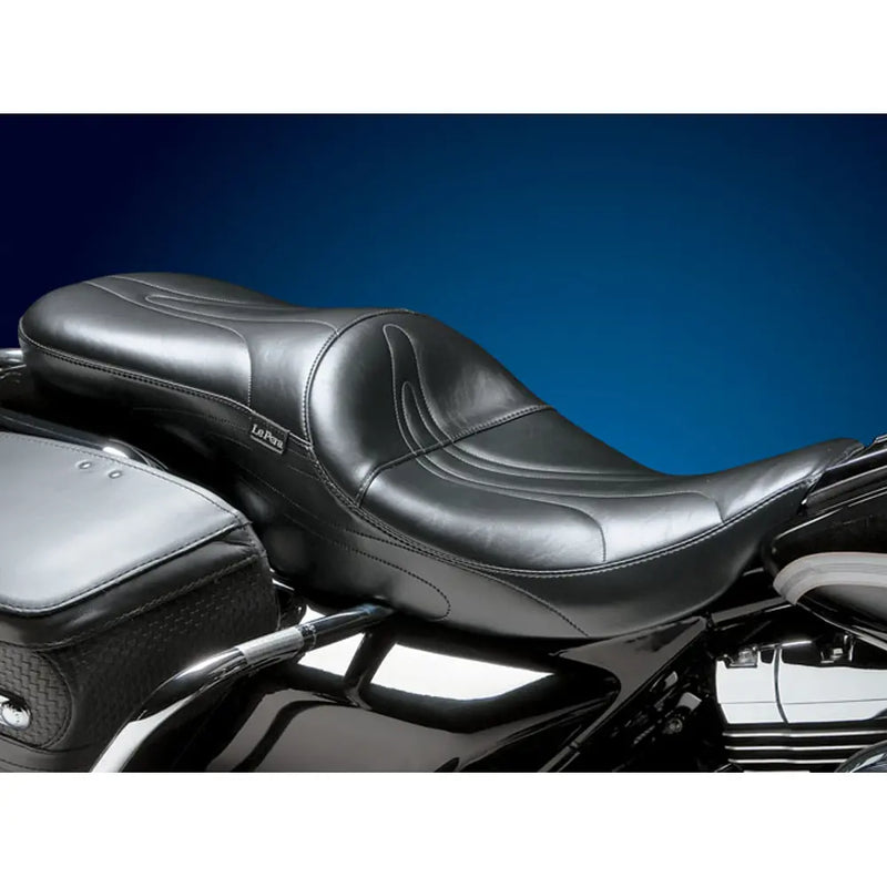 Le Pera Sorrento 2-Up Seat for Harley 02-07 Touring Road King / Stitched Black  - Customhoj