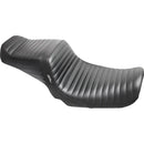 Le Pera Tailwhip 2-Up Seat for Harley 04-05 Dyna (excl. Wide Glide) / Pleated Black  - Customhoj