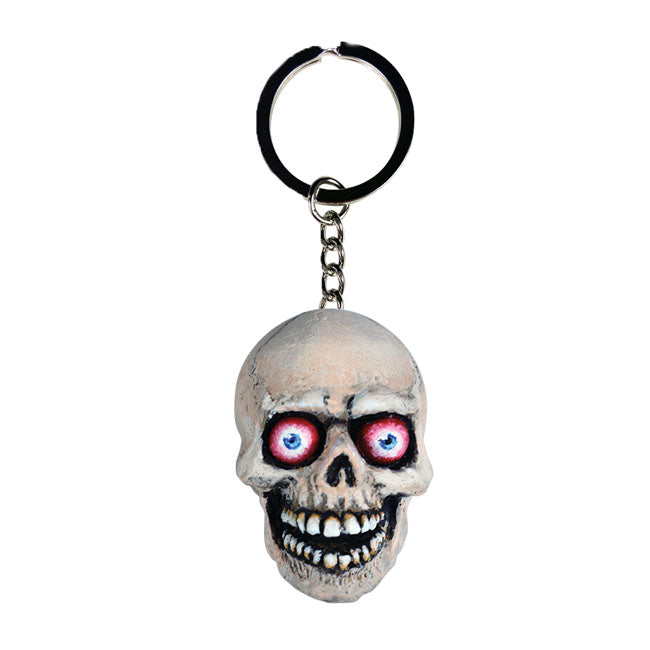 Lethal Threat Eyeball Skull Keychain