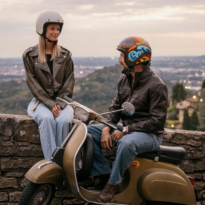 DMD Retro Custom Open Motorradhelm