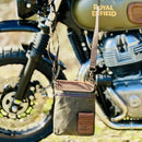 Longride Small Heritage Waxed Motorcycle Tank Bag  - Customhoj