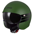LS2 Spitfire II Open Motorcycle Helmet Military Green / XS (53-54cm)  - Customhoj