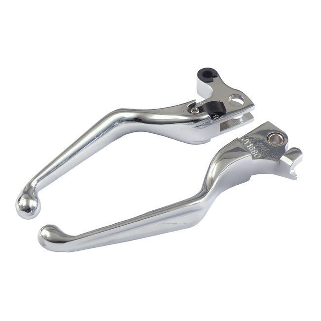 MCS Lever Kit 04-06 Sportster XL / Chrome Handlebar Lever Kit 93-up Style for Harley Customhoj