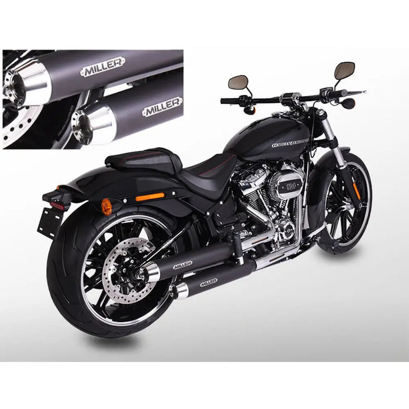Miller Destiny Euro 5 Slip-On Mufflers for Harley  - Customhoj