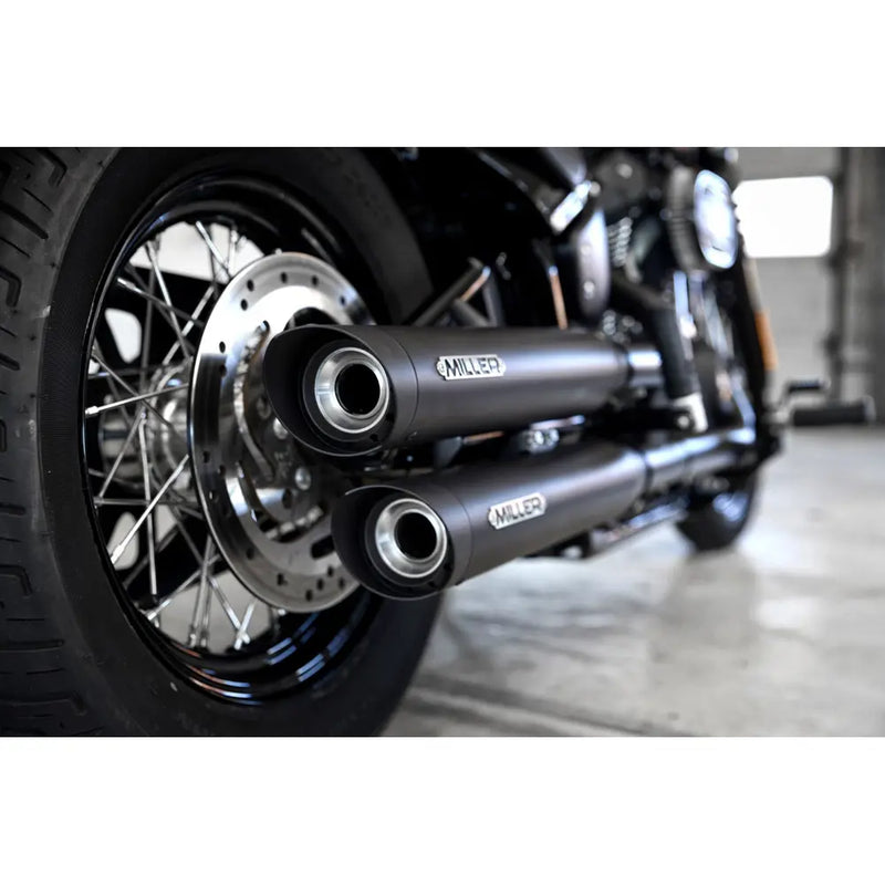 Miller Independence Euro 4 Slip-On Mufflers for Harley  - Customhoj