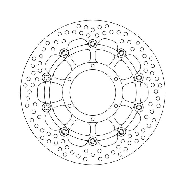 Moto-Master Brake Disc Honda CBF 600 F 08-11 Moto-Master Halo Front Left Brake Disc for Honda Customhoj