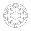 Moto-Master Brake Disc Honda RTV 1000 R 00-06 Moto-Master Halo Front Left Brake Disc for Honda Customhoj