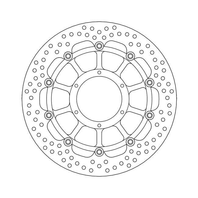 Moto-Master Brake Disc Honda RTV 1000 R 00-06 Moto-Master Halo Front Left Brake Disc for Honda Customhoj