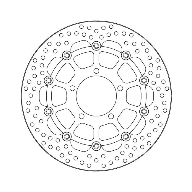 Moto-Master Brake Disc Kawasaki ER-6F 650 (ABS) 06-17 Moto-Master Halo Front Right Brake Disc for Kawasaki Customhoj