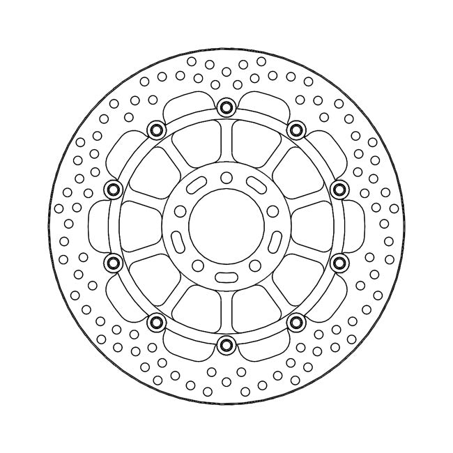 Moto-Master Brake Disc Kawasaki ZX-10RR Ninja 1000 17-22 Moto-Master Halo Front Left Brake Disc for Kawasaki Customhoj