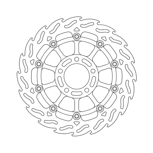 Moto-Master Brake Disc Suzuki GSX 1200 99-01 Moto-Master Flame Front Left Brake Disc for Suzuki Customhoj