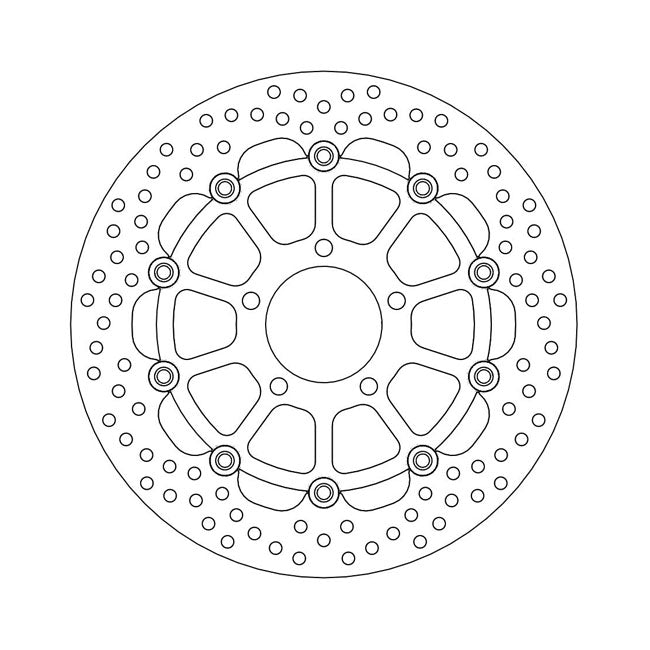 Moto-Master Brake Disc Suzuki GSX-R 1000 (non-ABS) 03-04 Moto-Master Halo Front Left Brake Disc for Suzuki Customhoj