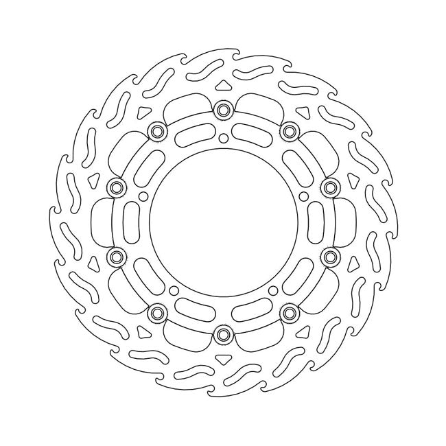 Moto-Master Brake Disc Yamaha Fazer 800 10-16 Moto-Master Flame Front Left Brake Disc for Yamaha Customhoj