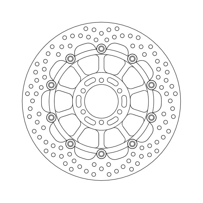 Moto-Master Brake Disc Yamaha FJ 1200 90-95 Moto-Master Halo Front Left Brake Disc for Yamaha Customhoj