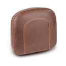 Mustang Original Style Sissy Bar Pad for Harley All HD and Aftermarket Sissy Bars / Uprights (excl. 18-25 Touring and Softail models) / Plain / Distressed Brown / 24 x 23 cm (9,5" x 9")  - Customhoj