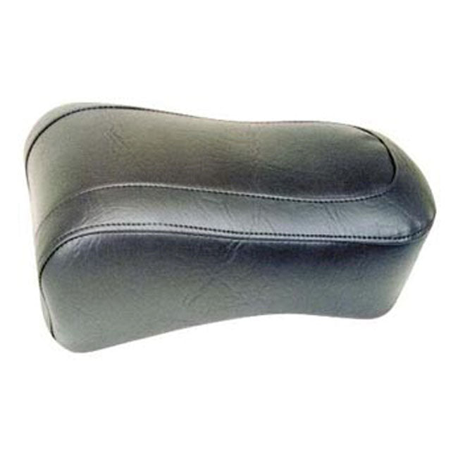 Mustang Standard Touring Passenger Seat for Harley 84-99 Softail / Black / Plain / Non-Recessed  - Customhoj