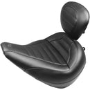 Mustang Standard Touring Solo Seat for Harley 18-21 Softail Breakout / Tuck n Roll / With backrest  - Customhoj