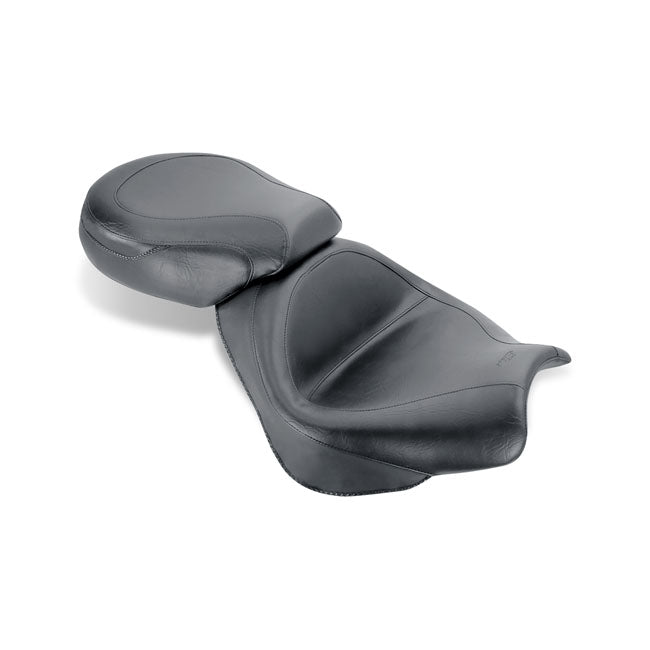 Mustang Wide Touring 2-Up Seat for Honda 04-08 VTX 1800 N / Plain / Without backrest  - Customhoj