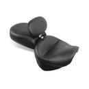 Mustang Wide Touring 2-Up Seat for Yamaha 99-15 Wild Star XV 1600 / 1700 / Plain / With backrest  - Customhoj