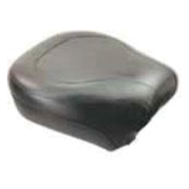 Mustang Wide Touring Passenger Seat for Harley 84-99 Softail / Plain / Black / Non-Recessed  - Customhoj
