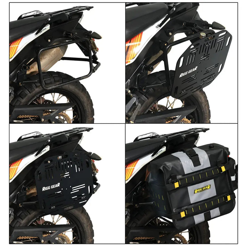 Nelson Rigg Saddlebag Quick Release Plates Round Bar  - Customhoj