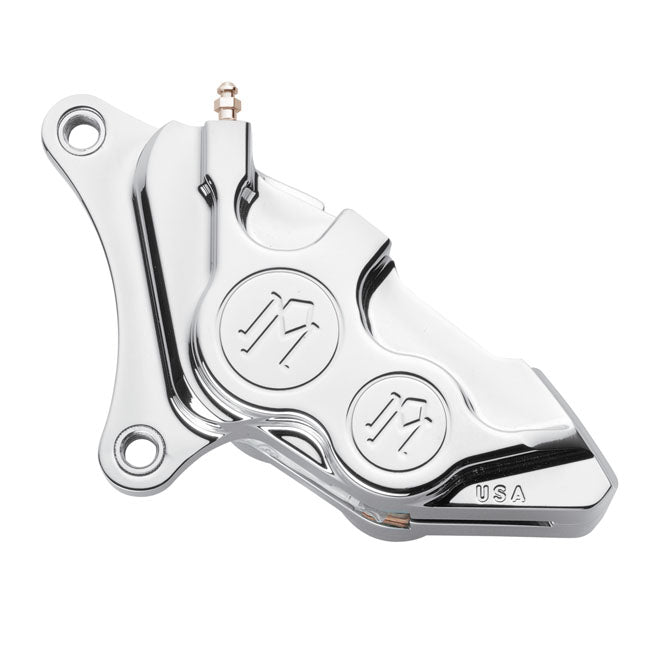 Performance Machine Brake Caliper 84-99 Touring / Front Left / Polished Performance Machine 137X4B 4-piston Front Brake Caliper for Harley Customhoj