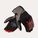 REV'IT! Cavern Motorcycle Gloves Grey/Red / S  - Customhoj