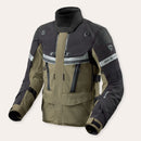 REV'IT! Dominator 3 GTX Motorcycle Jacket Black/Dark Green / S  - Customhoj