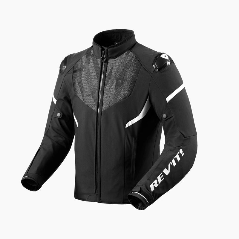 REV'IT! Hyperspeed 2 H2O Motorcycle Jacket Black/White / S